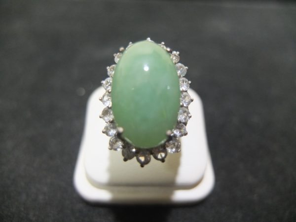 แหวนเงินหยกพม่า